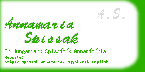 annamaria spissak business card